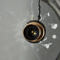 Olivia Antique Gold Metal Sphere Pendant