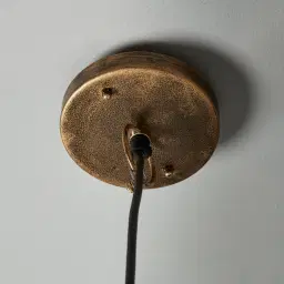 Olivia Antique Gold Metal Sphere Pendant