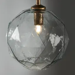 Olivia Antique Gold Metal Sphere Pendant