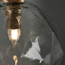 Olivia Antique Gold Metal Sphere Pendant