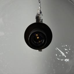 Workaday Clear Glass Gilded Dark Bronze Link Pendant - Small
