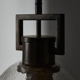 Workaday Clear Glass Gilded Dark Bronze Link Pendant - Small