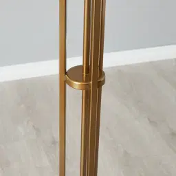 Divine Satin Brass Metal Floor Lamp