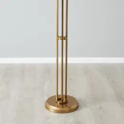 Divine Satin Brass Metal Floor Lamp