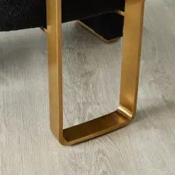 Daniella Black Woven Fabric Occasional Chair