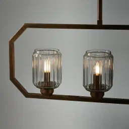 Freyja Antique Gold Metal 5-Light Chandelier