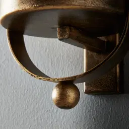 Julio Antique Gold Hanging Wall Light