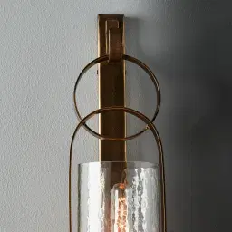 Julio Antique Gold Hanging Wall Light