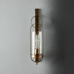 Julio Antique Gold Hanging Wall Light