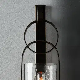 Julio Gilded Dark Bronze Hanging Wall Light