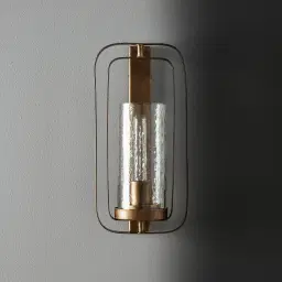 Felipe Antique Gold Metal Wall Light
