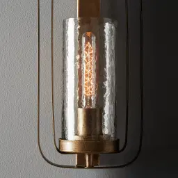 Felipe Antique Gold Metal Wall Light