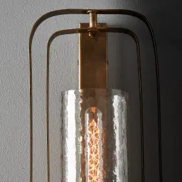 Felipe Antique Gold Metal Wall Light