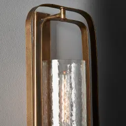 Felipe Antique Gold Metal Wall Light
