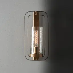 Felipe Antique Gold Metal Wall Light