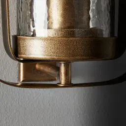 Felipe Antique Gold Metal Wall Light