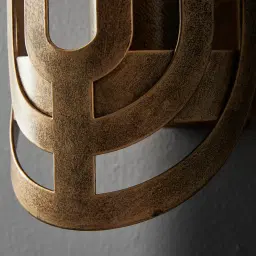 Damon Antique Gold Metal Wall Light