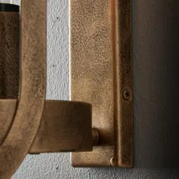 Damon Antique Gold Metal Wall Light