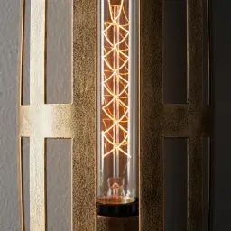 Damon Antique Gold Metal Wall Light