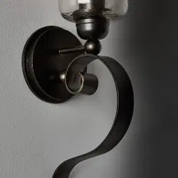 Genie Gilded Dark Bronze Metal Wall Light