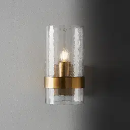 Brandy Satin Brass Wall Light