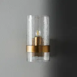 Brandy Satin Brass Wall Light