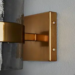 Brandy Satin Brass Wall Light