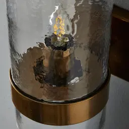 Brandy Satin Brass Wall Light