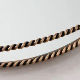 Natalia Antique Gold Rope Tray