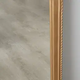 Lauren Antique Gold Wooden Arch Mirror 200x80cm