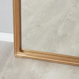 Lauren Antique Gold Wooden Arch Mirror 200x80cm