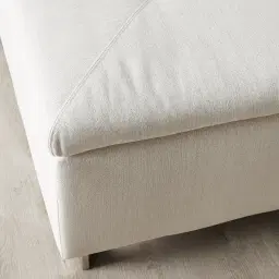 Albany Shadow White Woven Fabric Right Chaise Lounge