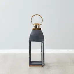 Stefan Black Stainless Steel Lantern - Large