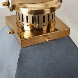 Stefan Black Stainless Steel Lantern - Medium