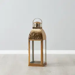 Bonnie Gold Stainless Steel Lantern - Large