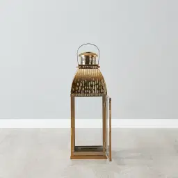 Bonnie Gold Stainless Steel Lantern - Large