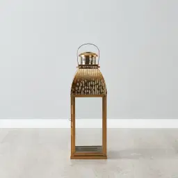Bonnie Gold Stainless Steel Lantern - Large