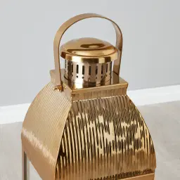 Bonnie Gold Stainless Steel Lantern - Large