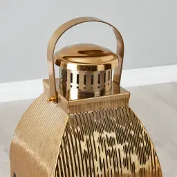 Bonnie Gold Stainless Steel Lantern - Small