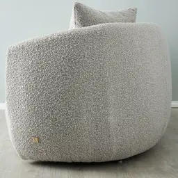 Everett Sea Grey Boucle 3 Seater Sofa