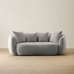 Everett Sea Grey Boucle 2 Seater Sofa