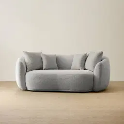 Everett Sea Grey Boucle 2 Seater Sofa