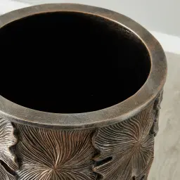 Posy Elongated Antique Gold Vase - Small