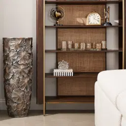 Posy Elongated Antique Gold Vase - Large