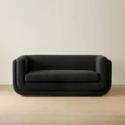 Clementine Black Boucle 2-Seater Sofa