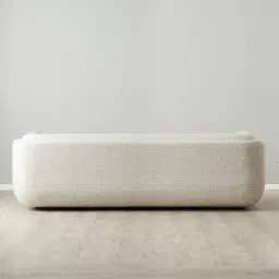 Clementine Dove Grey Woven 3-Seater Fabric Sofa