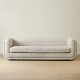 Clementine Dove Grey Woven 3-Seater Fabric Sofa