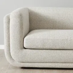 Clementine Dove Grey Woven 2-Seater Fabric Sofa