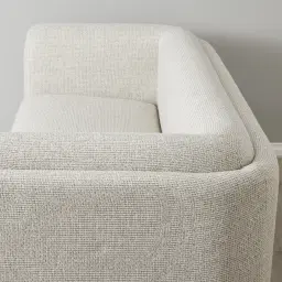 Clementine Dove Grey Woven 2-Seater Fabric Sofa