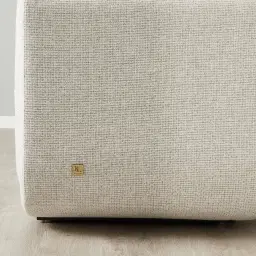 Clementine Dove Grey Woven Fabric Occasional Chair